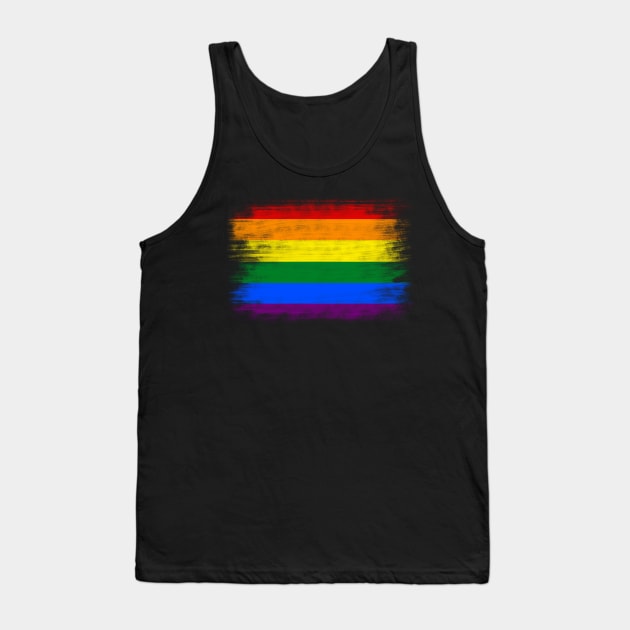 Rainbow Flag Tank Top by Alyen